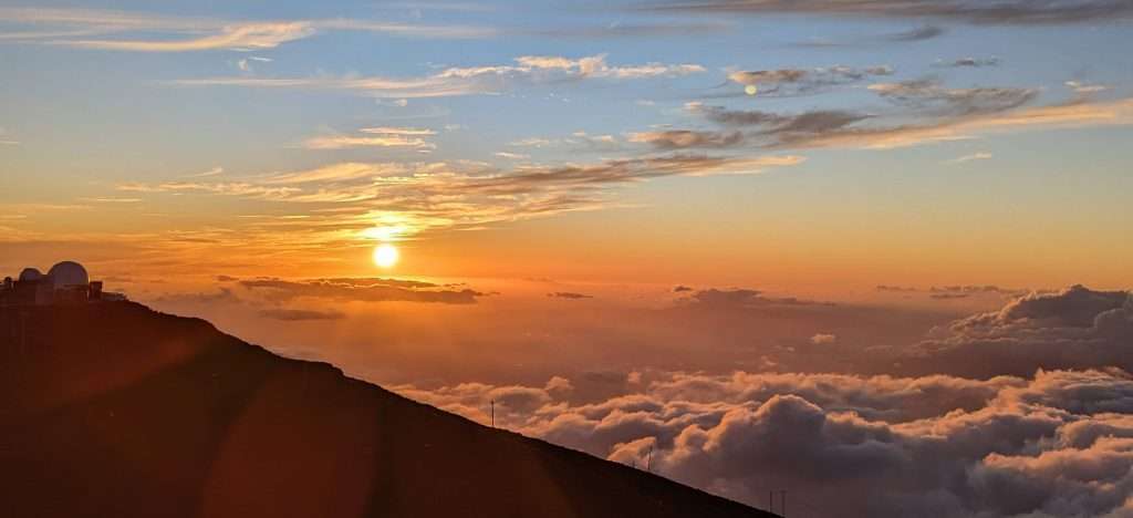 Sunset view from Haleakala Summit