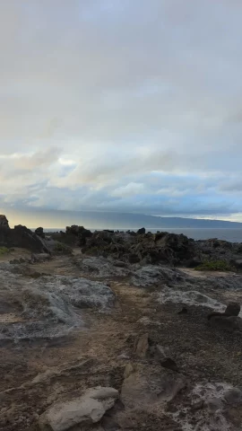 Rocky part of the Kapalua Coastal Trail